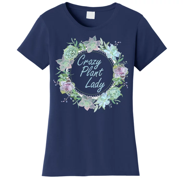 Crazy Plant Lady Floral Logo Women's T-Shirt