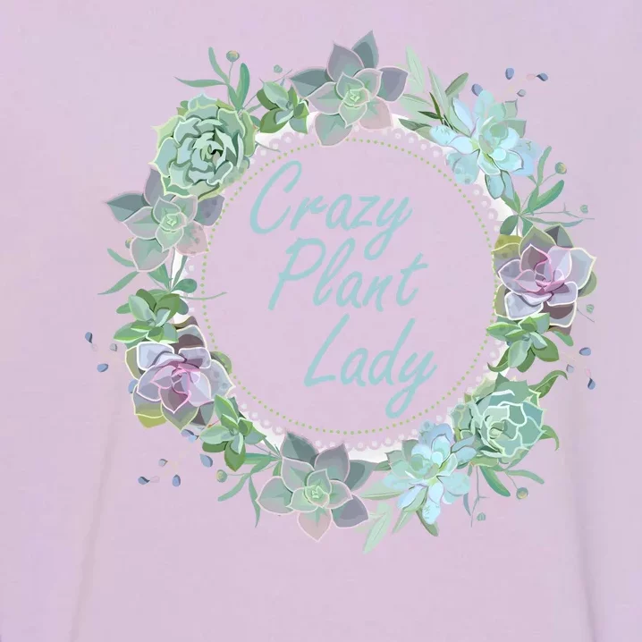 Crazy Plant Lady Floral Logo Garment-Dyed Sweatshirt