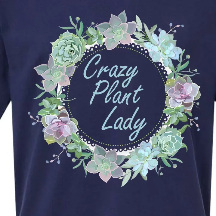 Crazy Plant Lady Floral Logo Sueded Cloud Jersey T-Shirt