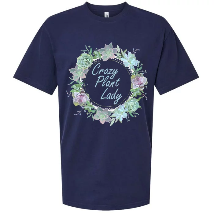 Crazy Plant Lady Floral Logo Sueded Cloud Jersey T-Shirt