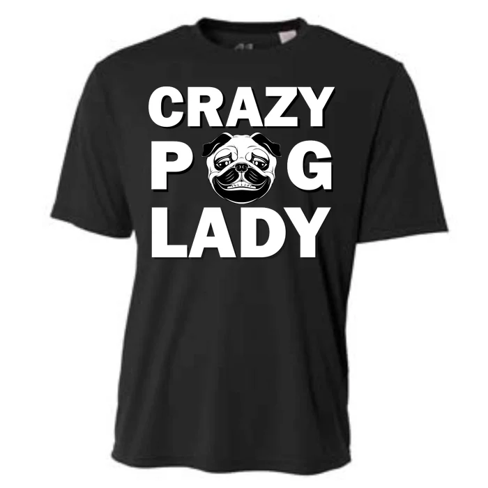 Crazy Pug Lady Cooling Performance Crew T-Shirt