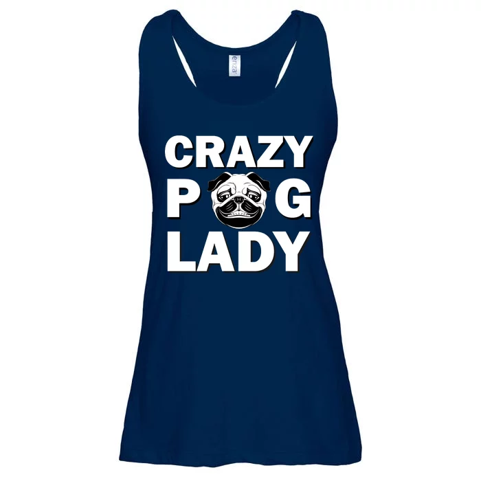 Crazy Pug Lady Ladies Essential Flowy Tank