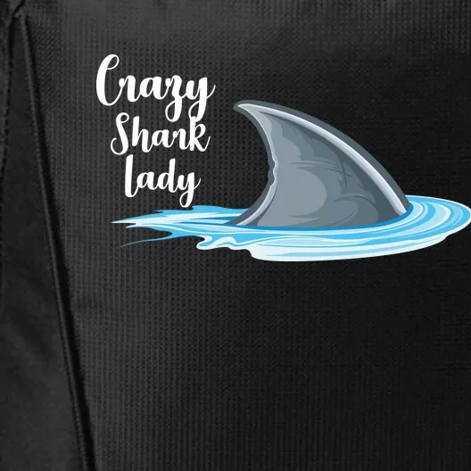 Crazy Shark Lady City Backpack