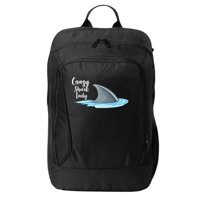 Crazy Shark Lady City Backpack