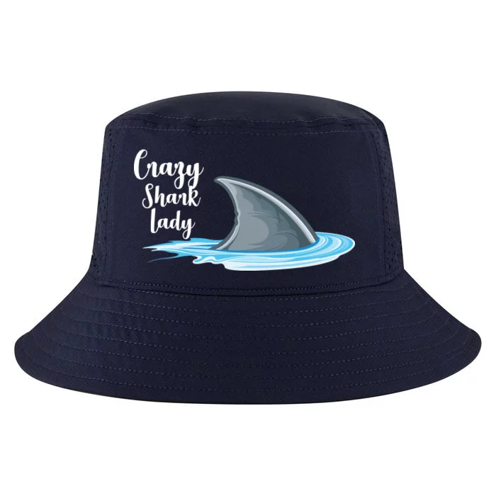 Crazy Shark Lady Cool Comfort Performance Bucket Hat