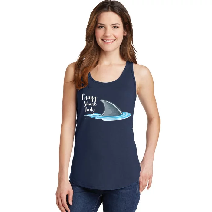 Crazy Shark Lady Ladies Essential Tank