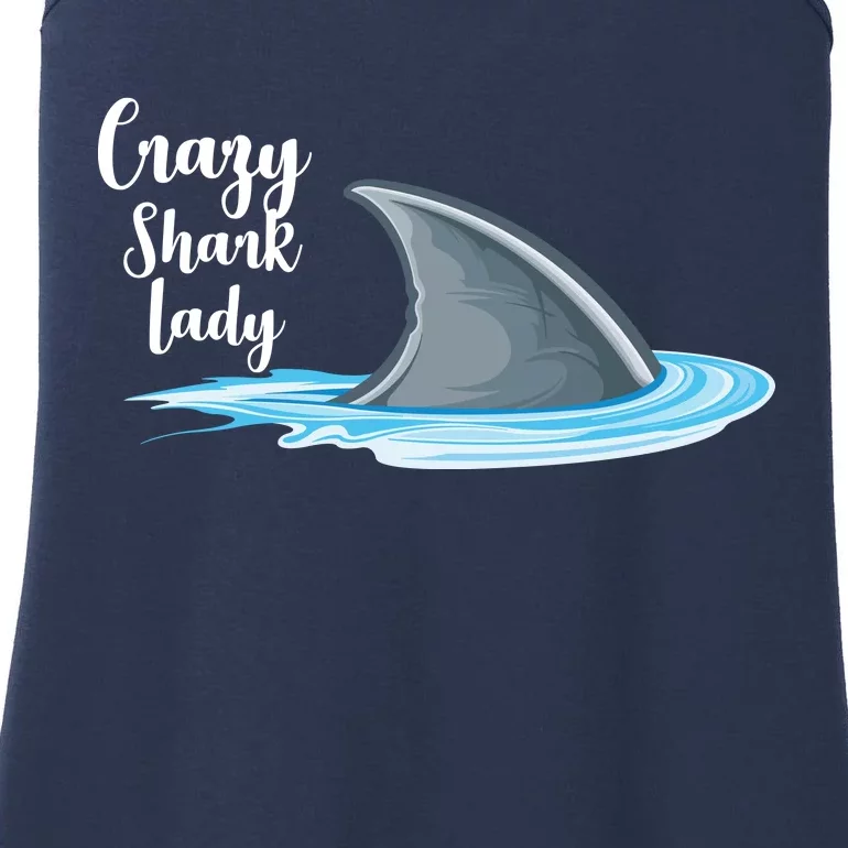 Crazy Shark Lady Ladies Essential Tank