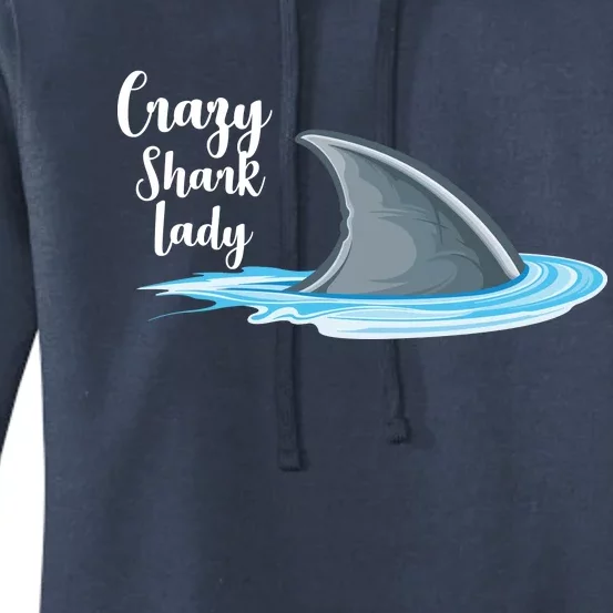 Crazy Shark Lady Women's Pullover Hoodie