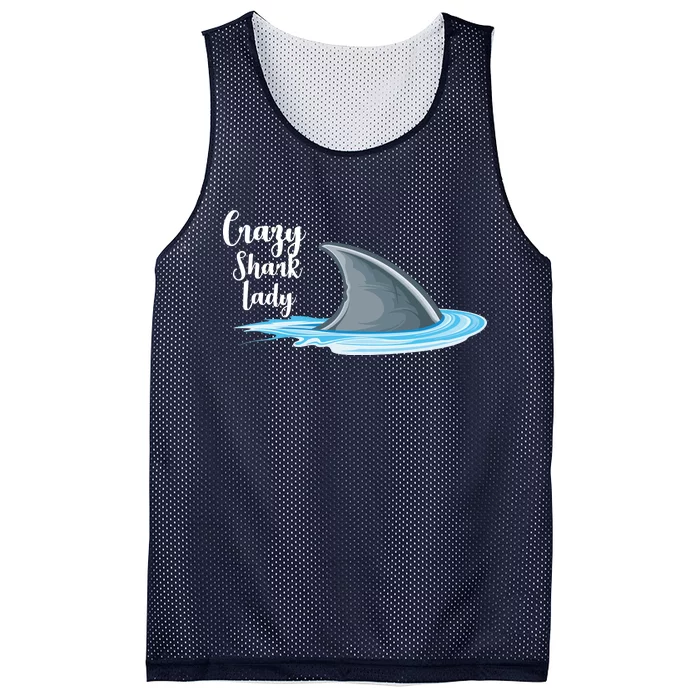 Crazy Shark Lady Mesh Reversible Basketball Jersey Tank