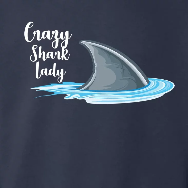 Crazy Shark Lady Toddler Hoodie