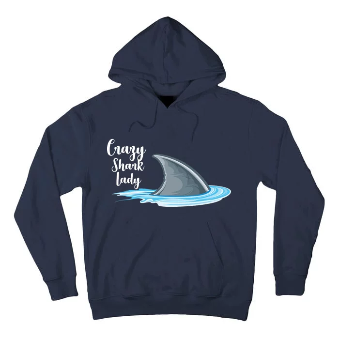 Crazy Shark Lady Tall Hoodie