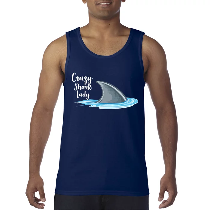 Crazy Shark Lady Tank Top