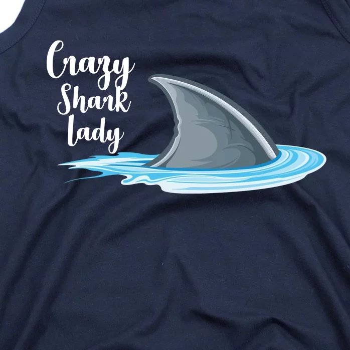 Crazy Shark Lady Tank Top