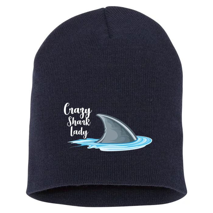 Crazy Shark Lady Short Acrylic Beanie