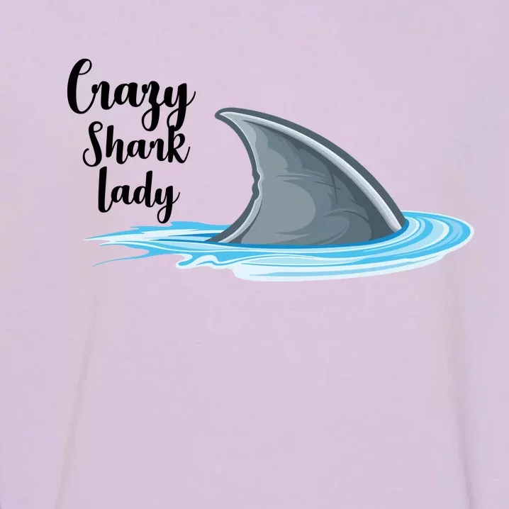 Crazy Shark Lady Garment-Dyed Sweatshirt