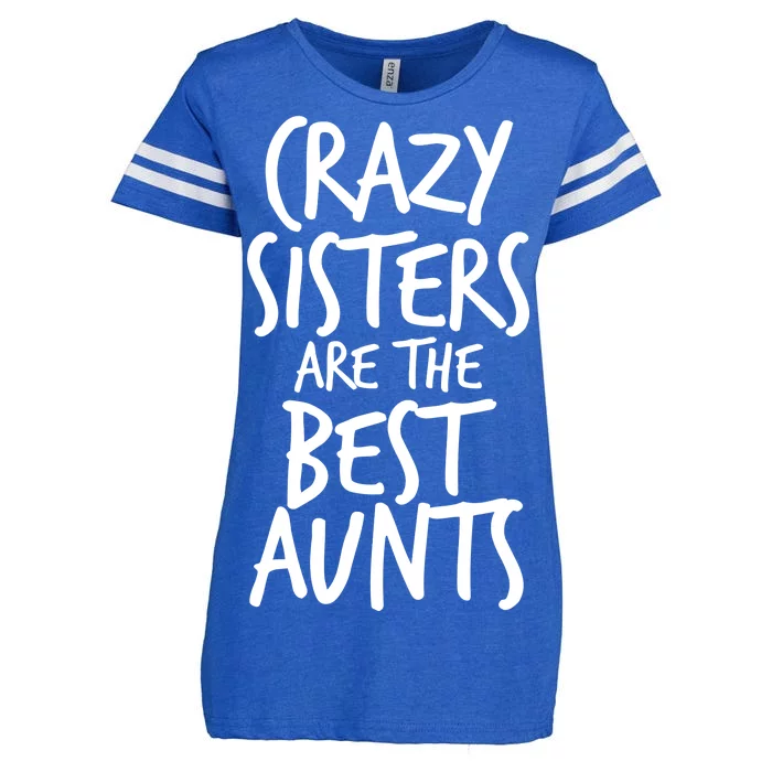 Crazy Sisters Are the Best Aunts Enza Ladies Jersey Football T-Shirt