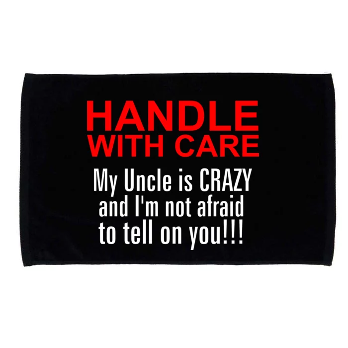 Crazy Uncle - Handle With Care Funny Microfiber Hand Towel