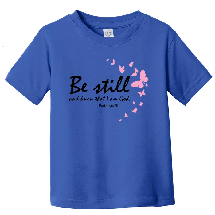 Christian Religious Butterflies Bible Verses Sayings Gift Toddler T-Shirt