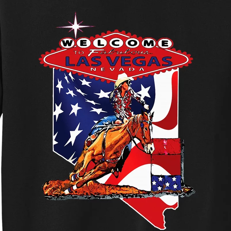 Championship Rodeo Barrel Racing Las Vegas Nevada Souvenir Tall Sweatshirt