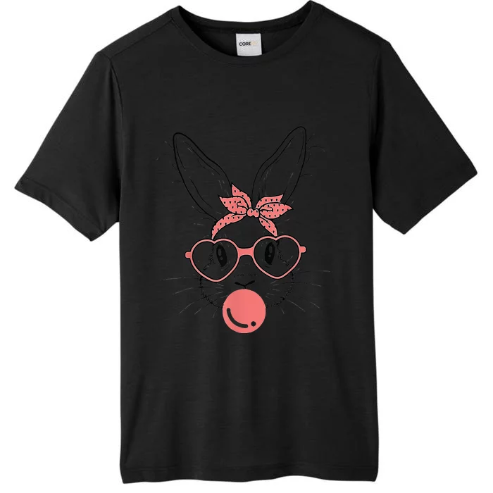 Cute Rabbit Bunny Blowing Bubble Gum Easter Day ChromaSoft Performance T-Shirt