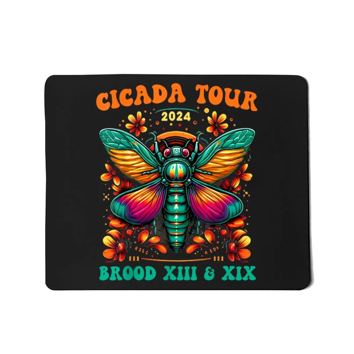 Cicada Reunion Broods Xix & Xiii Vintage Cicada 2024 Gift Mousepad