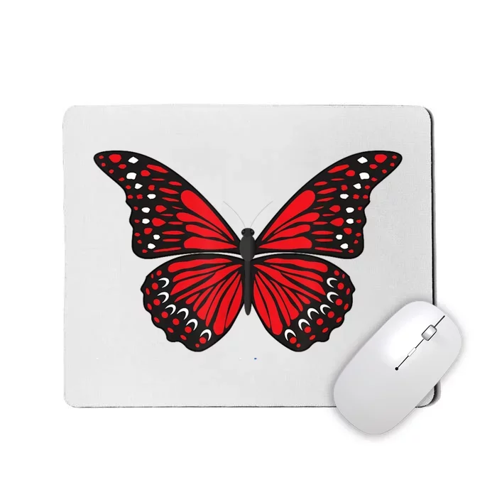 Cute Red Butterfly Mousepad