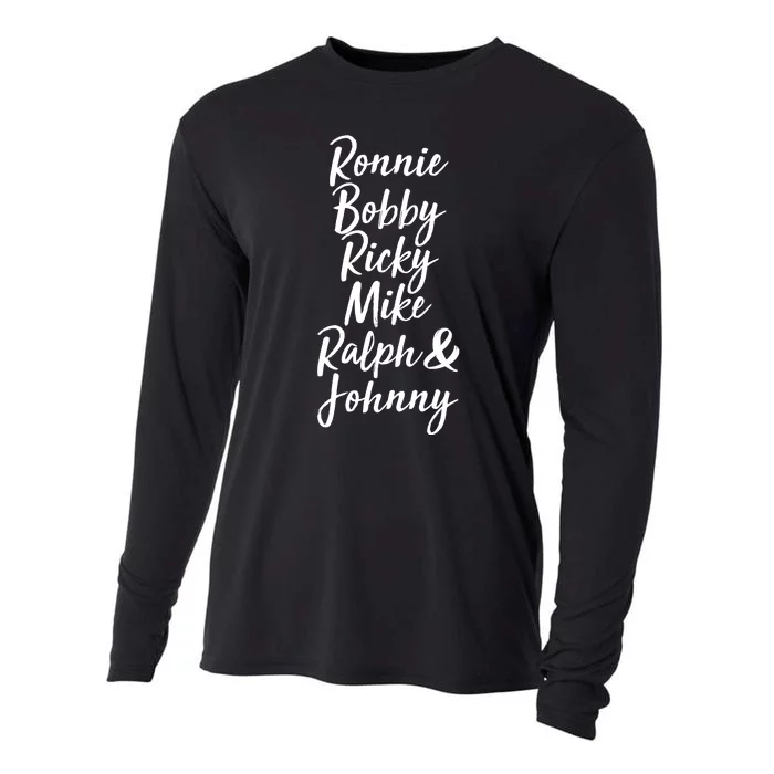 Cool Ronnie Bobby Ricky Mike Ralph And Johnny Cooling Performance Long Sleeve Crew