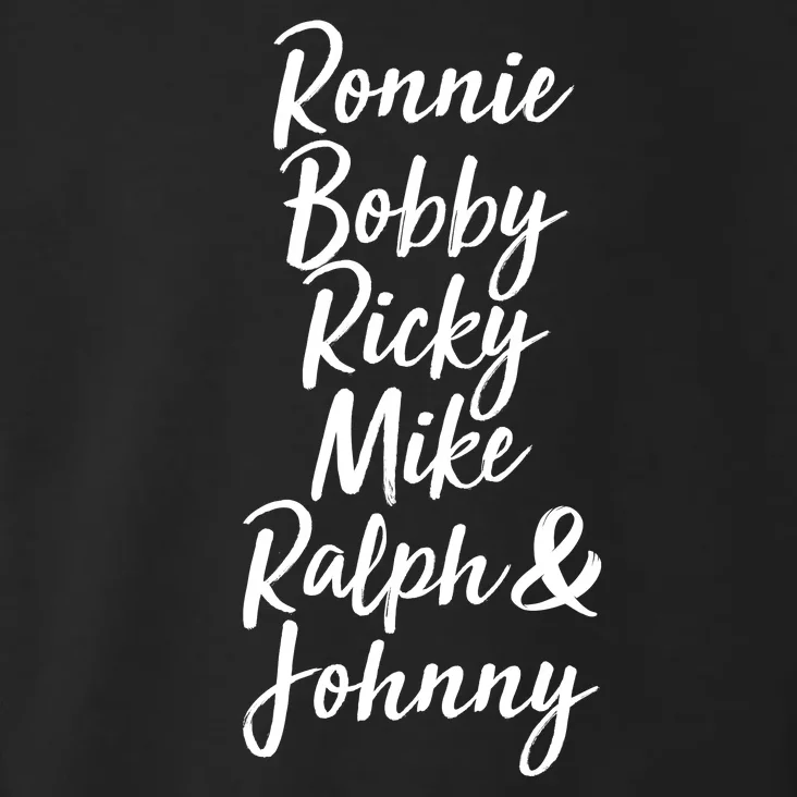 Cool Ronnie Bobby Ricky Mike Ralph And Johnny Toddler Hoodie