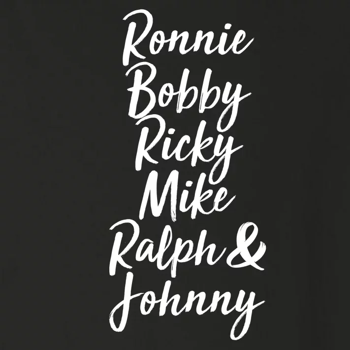 Cool Ronnie Bobby Ricky Mike Ralph And Johnny Toddler Long Sleeve Shirt