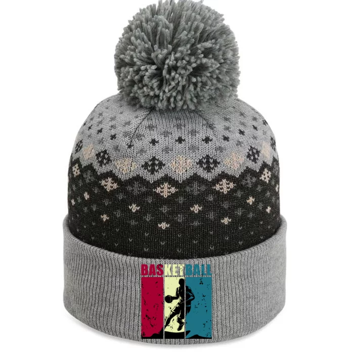 Classic Retro Basketball The Baniff Cuffed Pom Beanie