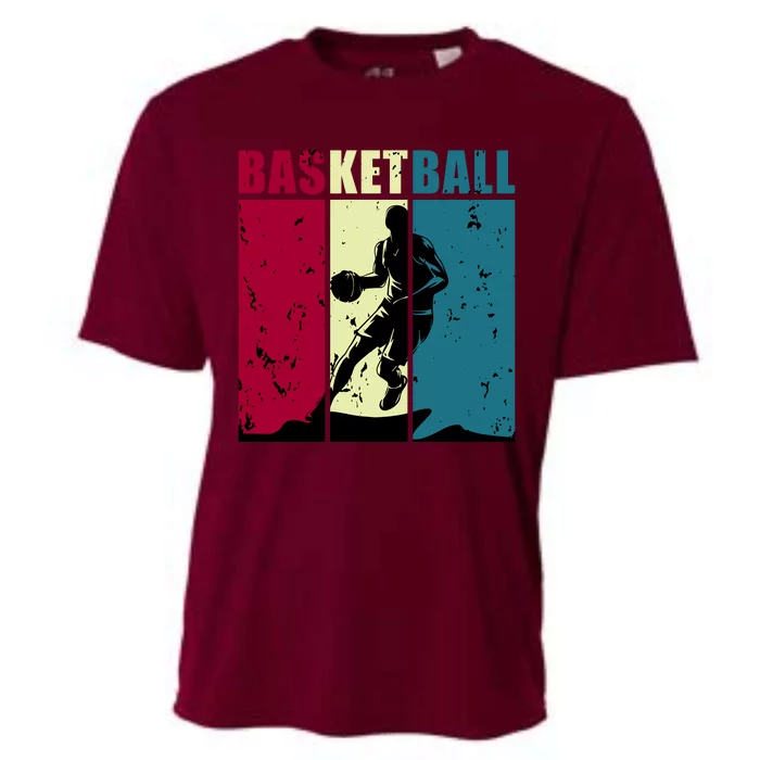 Classic Retro Basketball Cooling Performance Crew T-Shirt