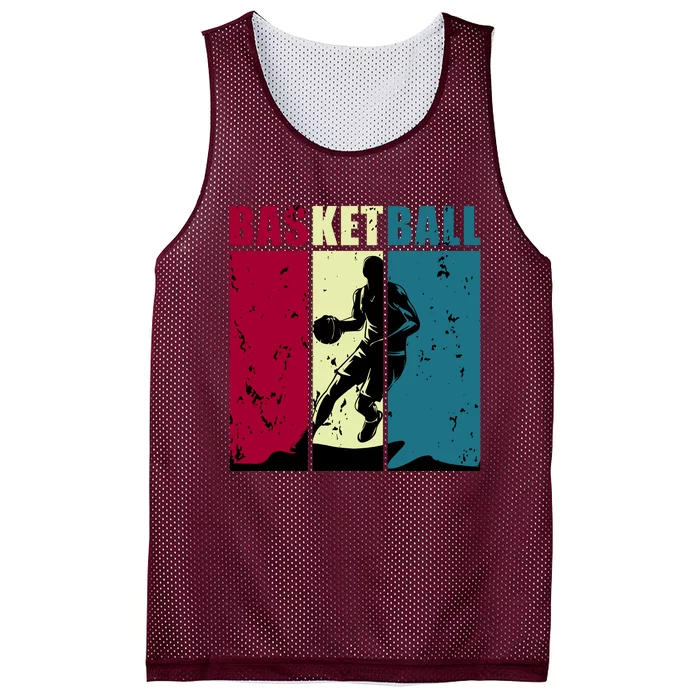 Classic Retro Basketball Mesh Reversible Basketball Jersey Tank