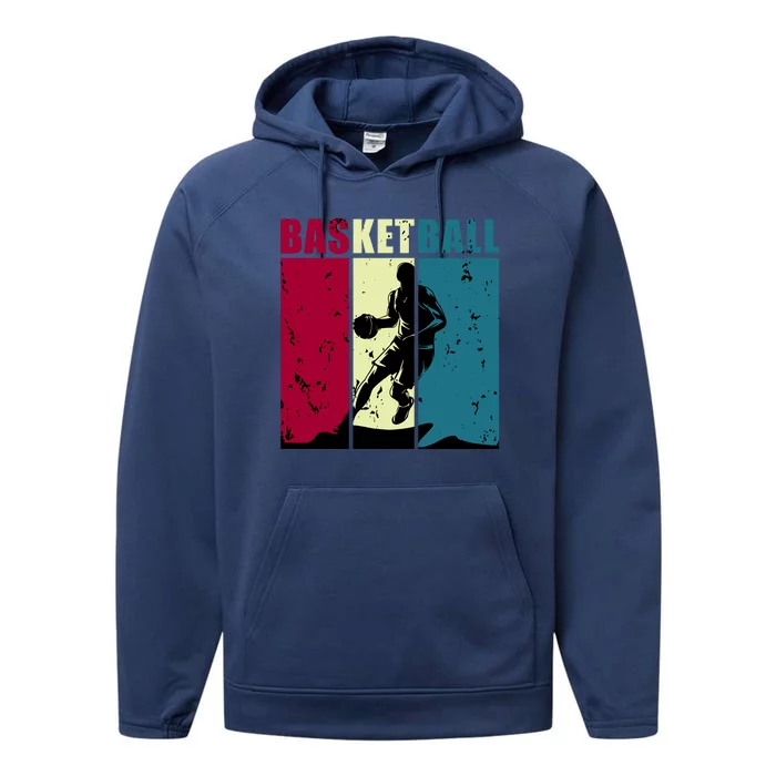 Classic Retro Basketball Performance Fleece Hoodie