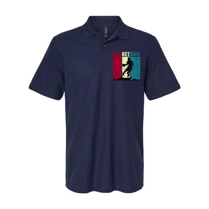 Classic Retro Basketball Softstyle Adult Sport Polo