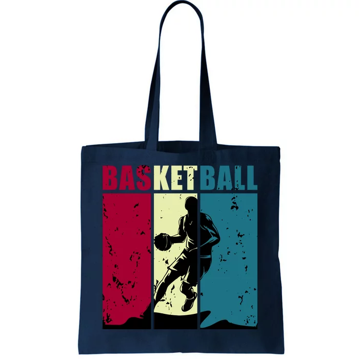 Classic Retro Basketball Tote Bag