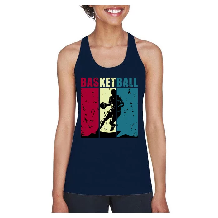 Classic Retro Basketball Women's Racerback Tank