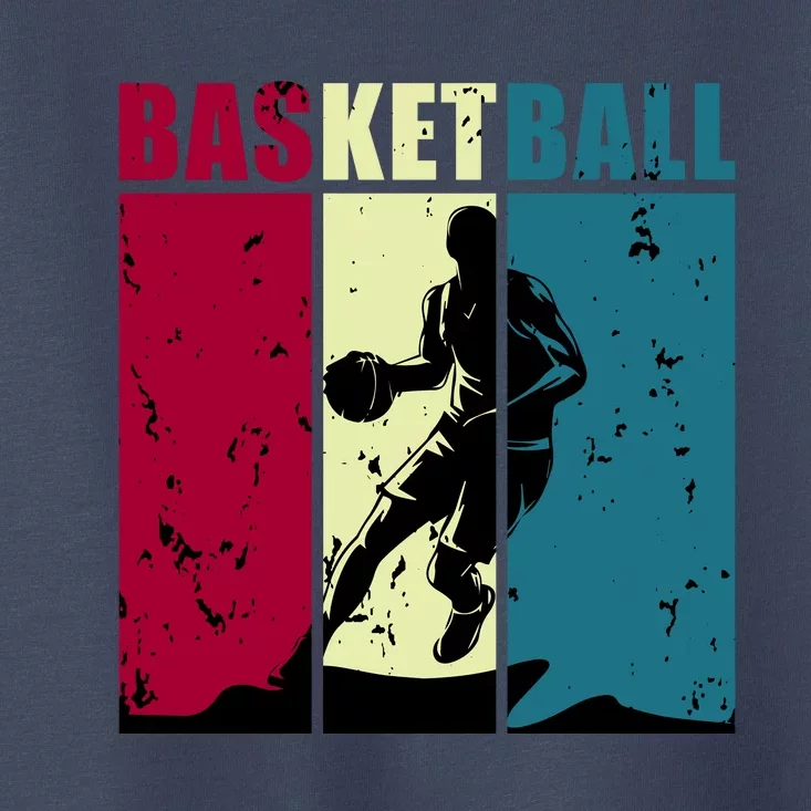 Classic Retro Basketball Toddler T-Shirt