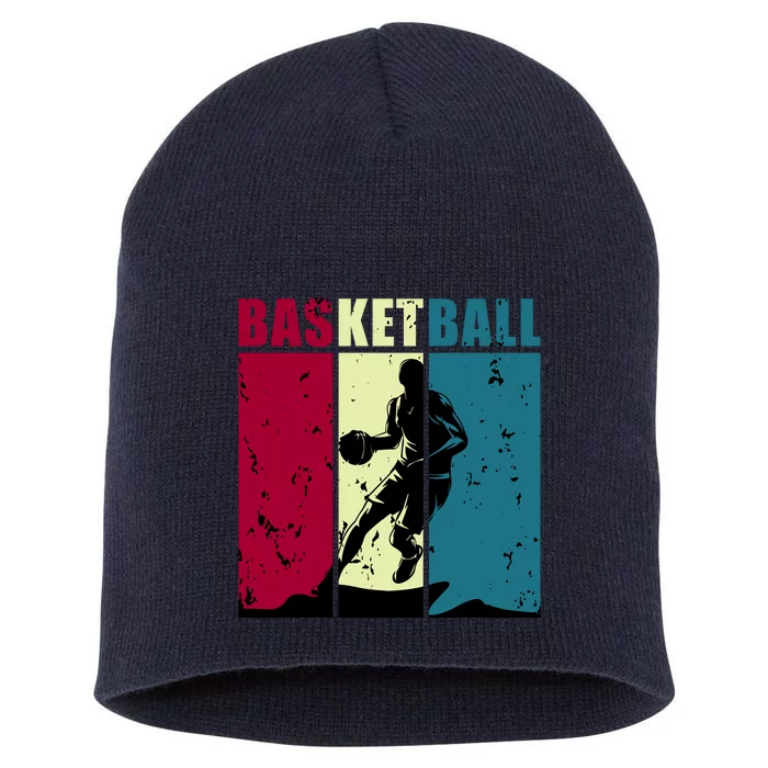 Classic Retro Basketball Short Acrylic Beanie