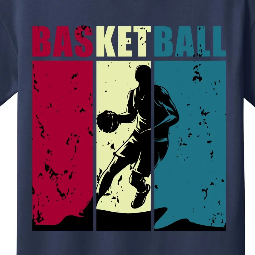 Classic Retro Basketball Kids T-Shirt