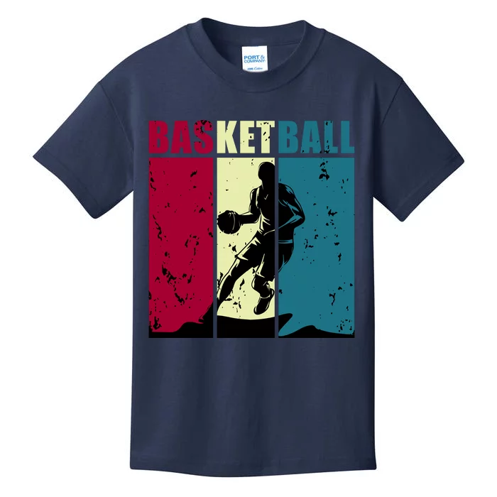 Classic Retro Basketball Kids T-Shirt