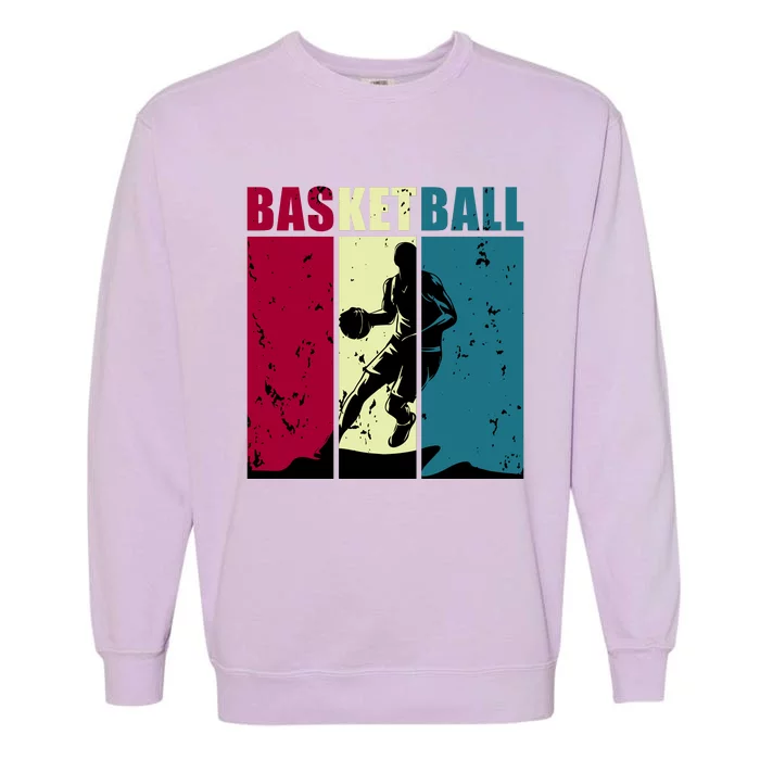 Classic Retro Basketball Garment-Dyed Sweatshirt