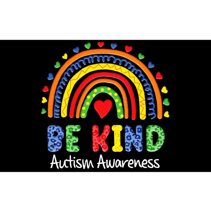 Colorful Rainbow Be Kind Autism Awareness Day Bumper Sticker