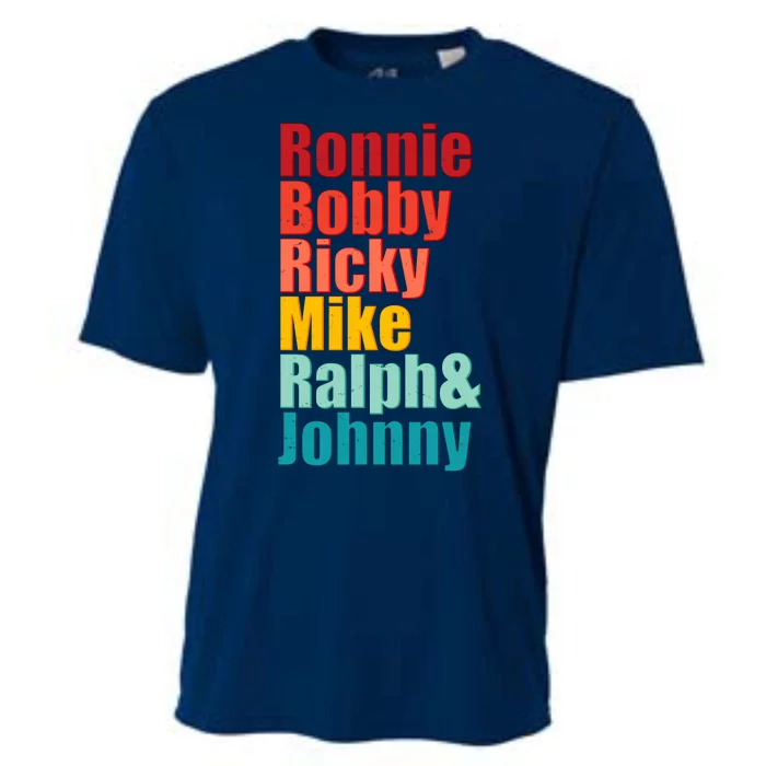 Cool Ronnie Bobby Ricky Mike Ralph And Johnny Cooling Performance Crew T-Shirt