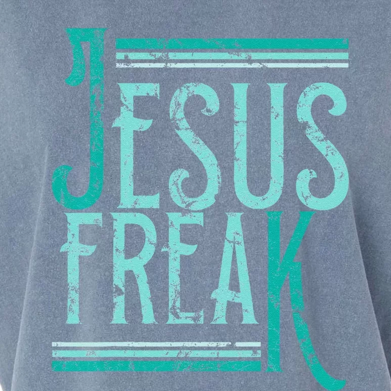 Christian Religious Bible Jesus Freak Distressed Garment-Dyed Women's Muscle Tee