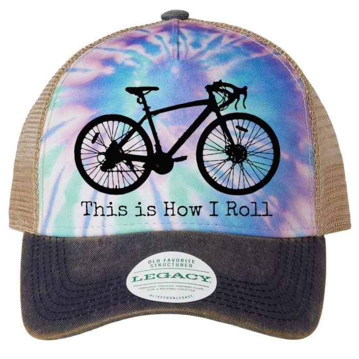 Cycling Road Bike Bicycle Funny Cyclist Legacy Tie Dye Trucker Hat