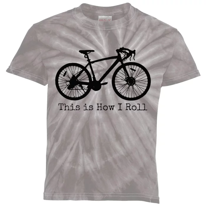 Cycling Road Bike Bicycle Funny Cyclist Kids Tie-Dye T-Shirt