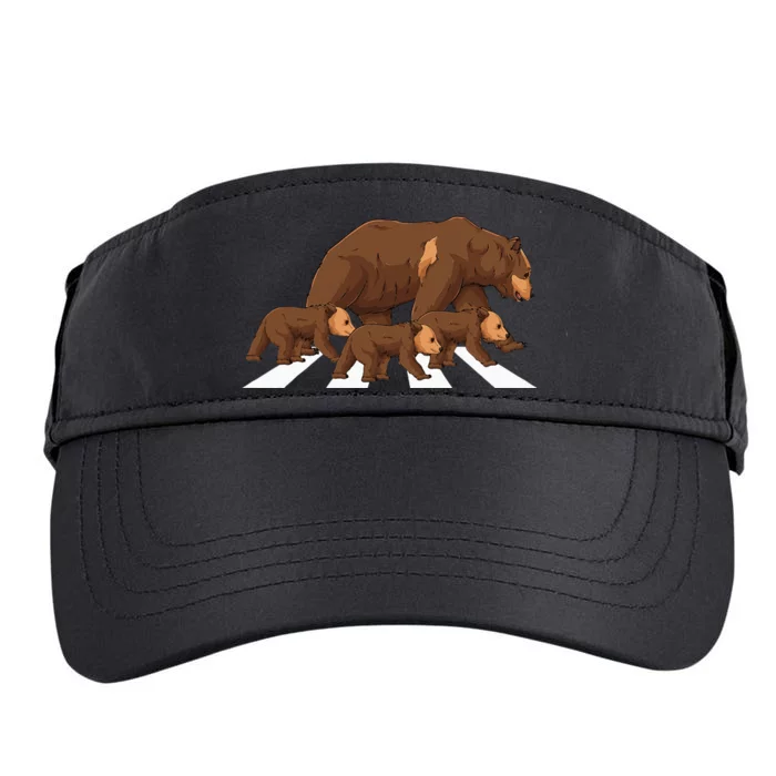 Crossing Road Bear Wildlife Wild Camping Campers Bear Adult Drive Performance Visor