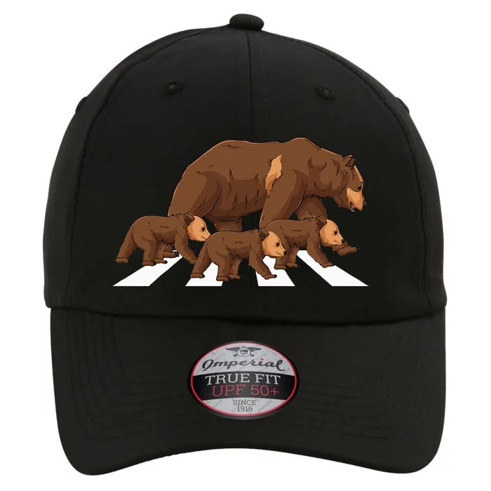 Crossing Road Bear Wildlife Wild Camping Campers Bear The Original Performance Cap