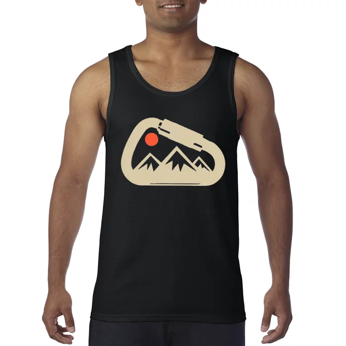 Climbing Rock Bouldering Climb Carabiner Climbers Gifts Tank Top