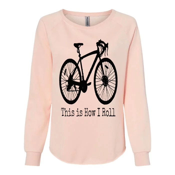 Cycling Road Bike Bicycle Funny Cyclist Womens California Wash Sweatshirt